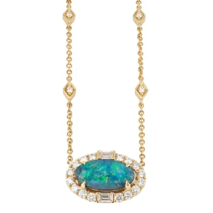 Alchemy Opal Halo Necklace