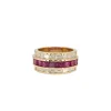 Alchemy Ruby and Diamond Wide Band