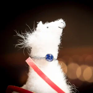 Alex Sepkus Blue Sapphire Martini Ring