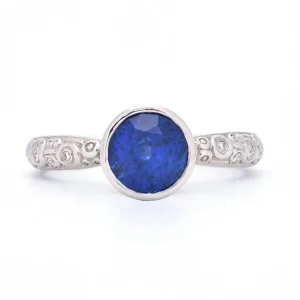 Alex Sepkus Blue Sapphire Martini Ring