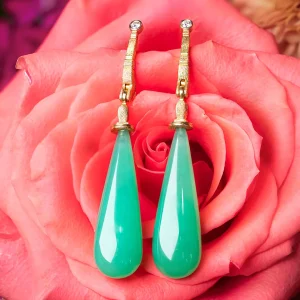 Alex Sepkus Chrysoprase Drop Earrings