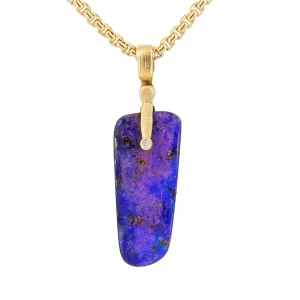 Alex Sepkus Purple Boulder Opal Pendant
