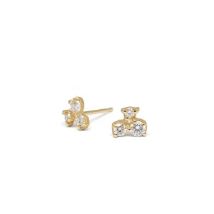 Anne Sportun Diamond Trio Cluster Studs