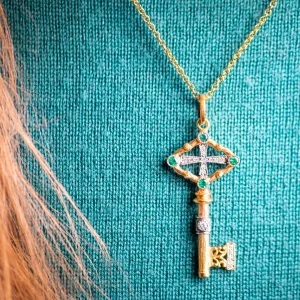 Arman Sarkisyan Emerald Key Necklace