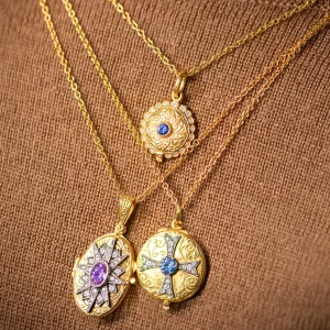 Arman Sarkisyan Sapphire Cross Locket