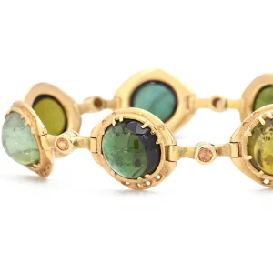 Audrius Krulis Tourmaline & Sapphire Bracelet