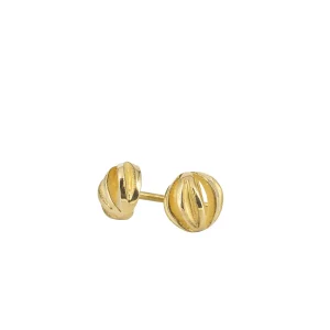 Barbara Heinrich Leaf Ball Stud Earrings