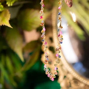 Barbara Heinrich Multi Color Sapphire Briolette Necklace