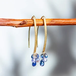 Barbara Heinrich Navette Sapphire Briolette Earrings