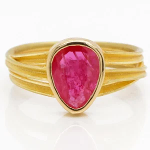 Barbara Heinrich Ruby Ribbon Ring