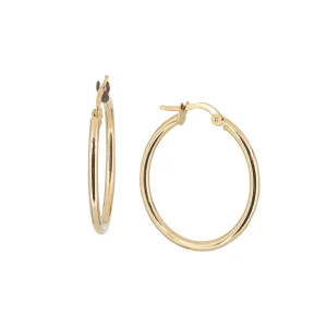Alchemy Classic Gold Hoops 2mm x 20mm