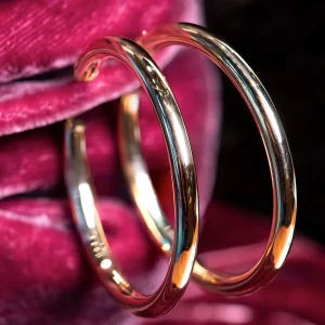 Alchemy Classic Gold Hoops 3mm x 50mm