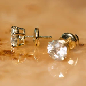 Alchemy Diamond Studs with La Pousette Closure