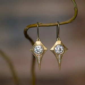 Erika Winters Estella Drop Moissanite Earrings
