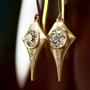 Erika Winters Estella Drop Moissanite Earrings