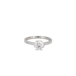 Erika Winters Grace Solitaire Ring in Platinum