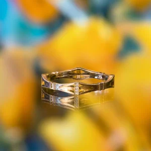 Erika Winters Helena Band in Yellow Gold