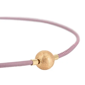 Jorg Heinz Jörg Heinz Leather Necklace Lilac