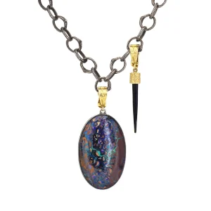 K.Brunini K. Brunini Skipping Stones Boulder Opal Necklace