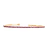 Alchemy 18k Rose Gold Pink Sapphire Bangle Bracelet