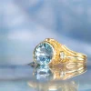 Kent Raible Aquamarine Cocktail Ring