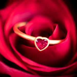 Kimberly Collins Ruby Heart Yumdrop Ring