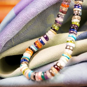 Lauren K Multi Rondelle Necklace