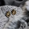 Lauren K Zelda Hex Diamond Stud Earrings