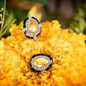 Lord Black & Yellow Rock Candy Ring