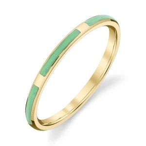 Lord Jewelry Thin Enameled Stacking Bands (Set of 4)