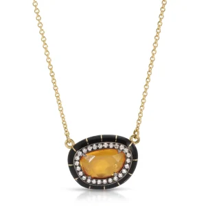 Lord Yellow Sapphire Rock Candy Necklace