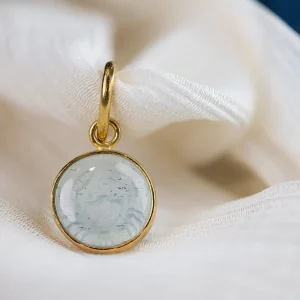 Loren Nicole Aquamarine Crab Charm