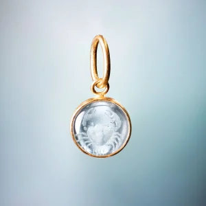 Loren Nicole Aquamarine Crab Charm