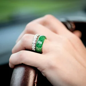 Mason-Kay Jade Ring Green 7