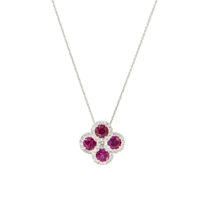 Alchemy Ruby Clover Necklace