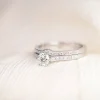 Sebastien Barier Old European Diamond Engagement Set in Platinum