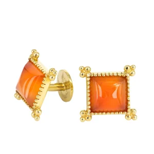 Victor Velyan Carnelian Cuff Links