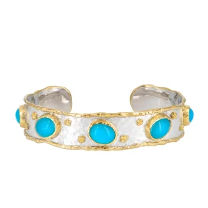 Victor Velyan Laguna Blue Agate Cuff