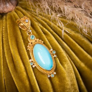 Zaffiro Sleeping Beauty Turquoise Pendant